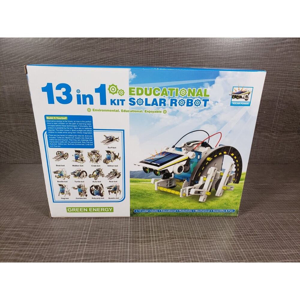 STEM Solar Robot Kit 13 In 1 Educational Environmental Building DIY Science